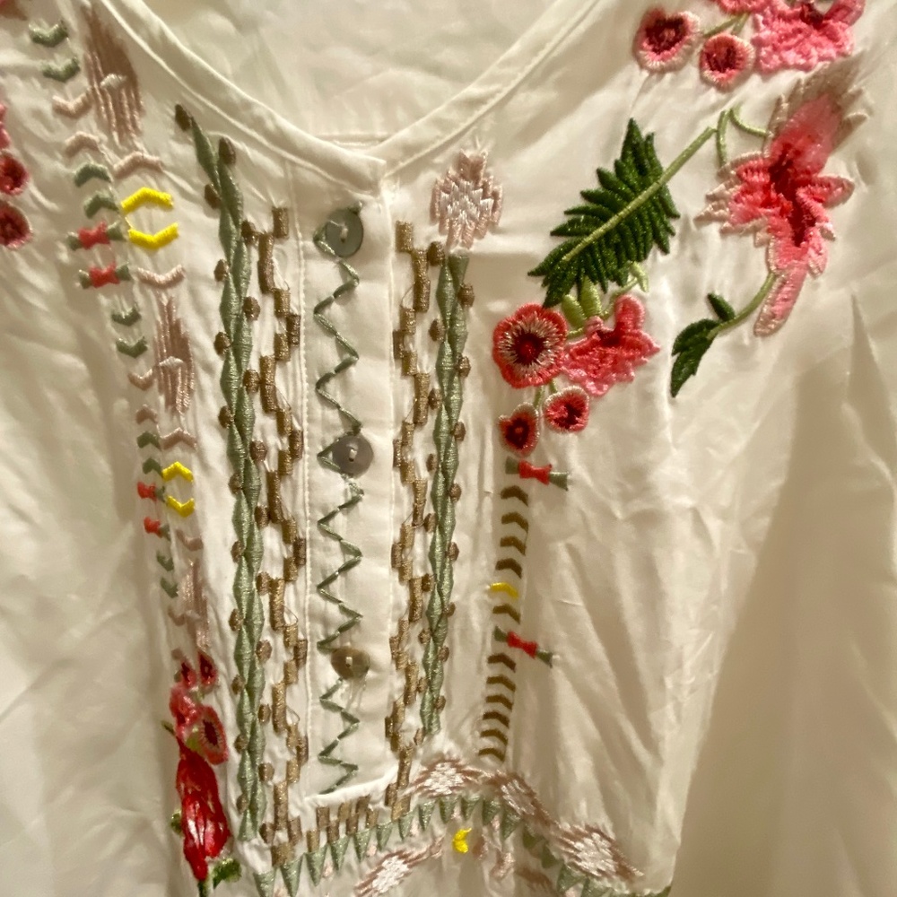 Embroidered Tunic Blouse
